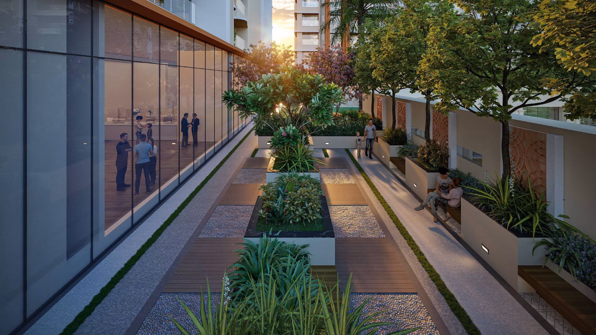Nyati Evania landscaped park amenity